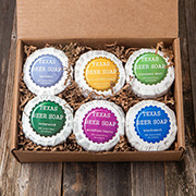 Six pack of Beer Soap from Pampered Puffin