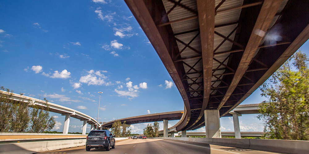 Highway overpass Houston