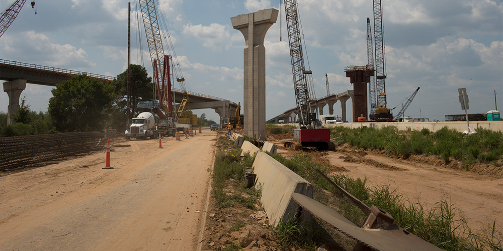 Grand Parkway construction site