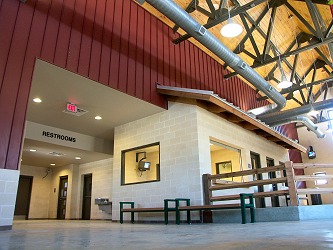 View inside the lobby