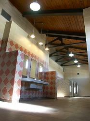 View of the new restroom