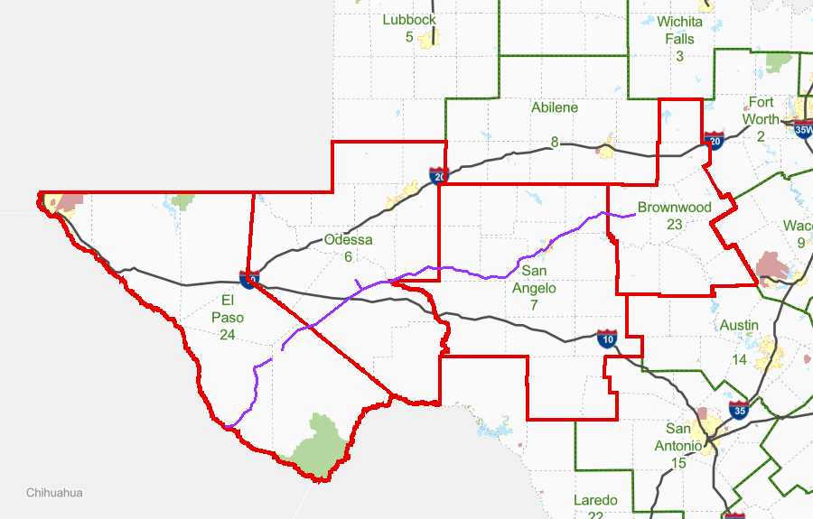 Rail utility district map