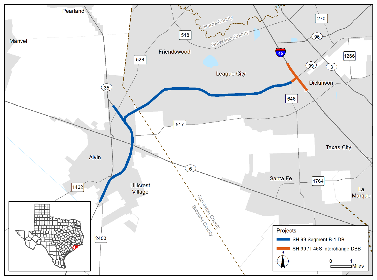 SH 99 Grand Parkway Segment B 1 Sh99 Segb1 Map