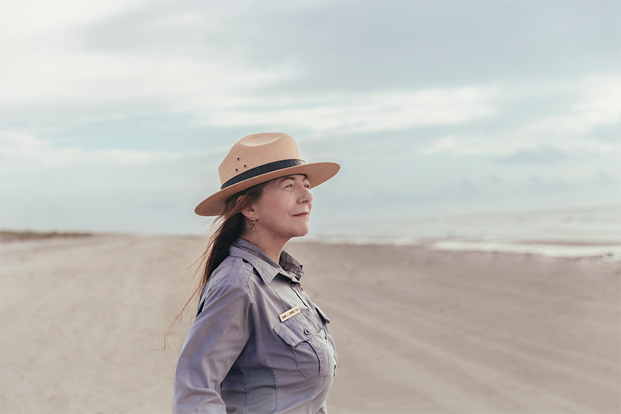 Donna Shaver on beach