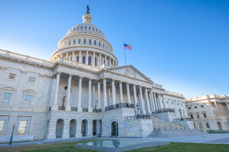 United states capitol east facade