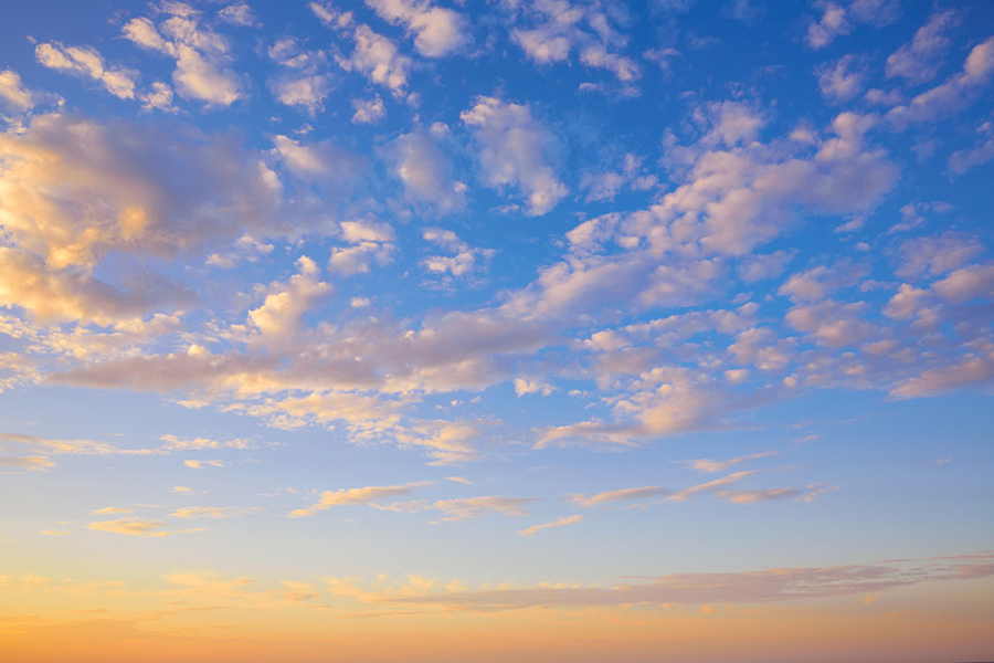 Clouds at dusk