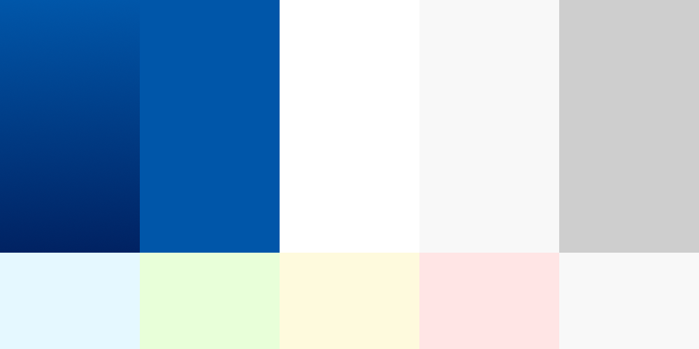 Muestras de color que muestran todas las opciones de fondo y superficie de la paleta de colores del Sistema de Diseño TxDOT.