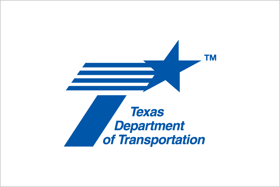 Logotipo azul de TxDOT