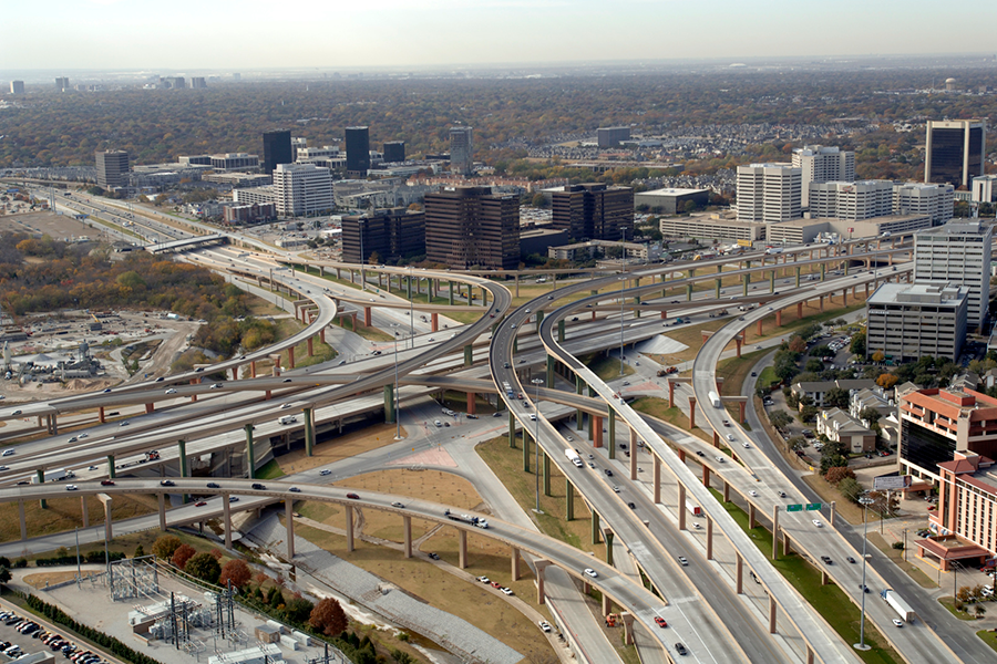 High Five Interchange Dallas Texas