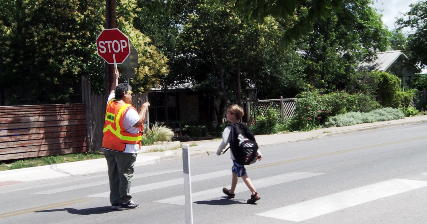 Child with crossing guard 