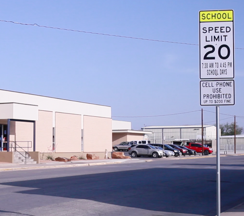 School zone sign