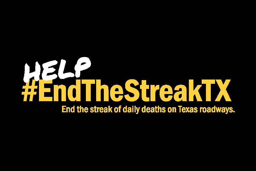 Help #EndTheStreakTX sign