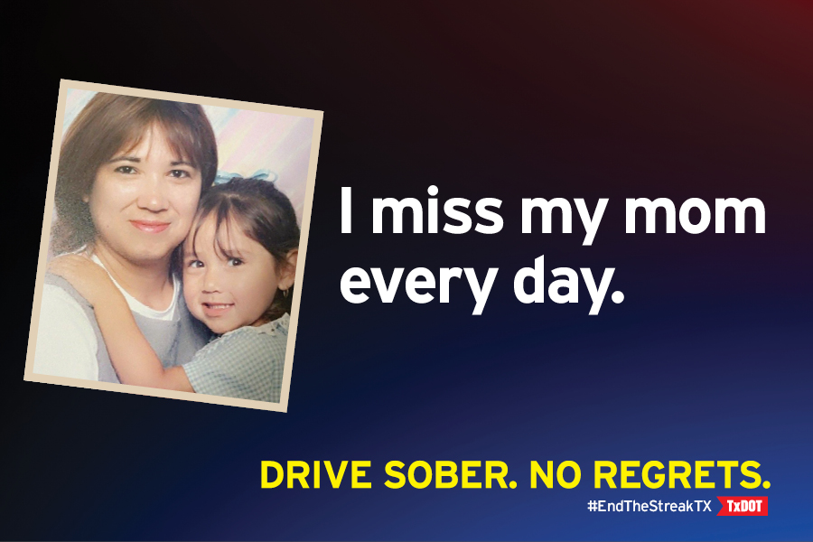 Conduzca sobrio. Sin arrepentimientos. #EndtheStreakTx