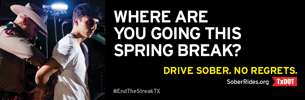 Drive sober. No regrets.