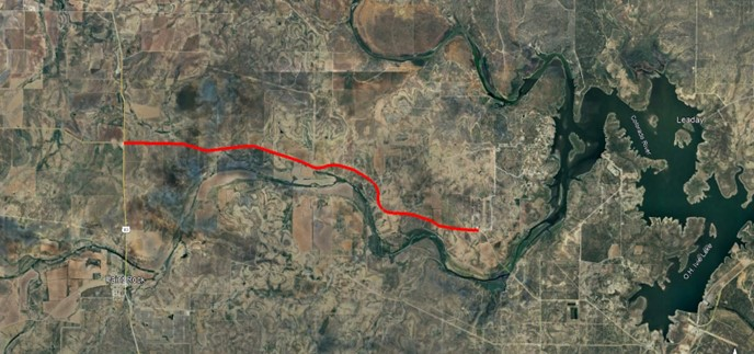 Aerial map of project area