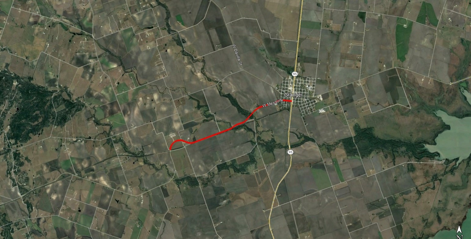 Aerial map of project area