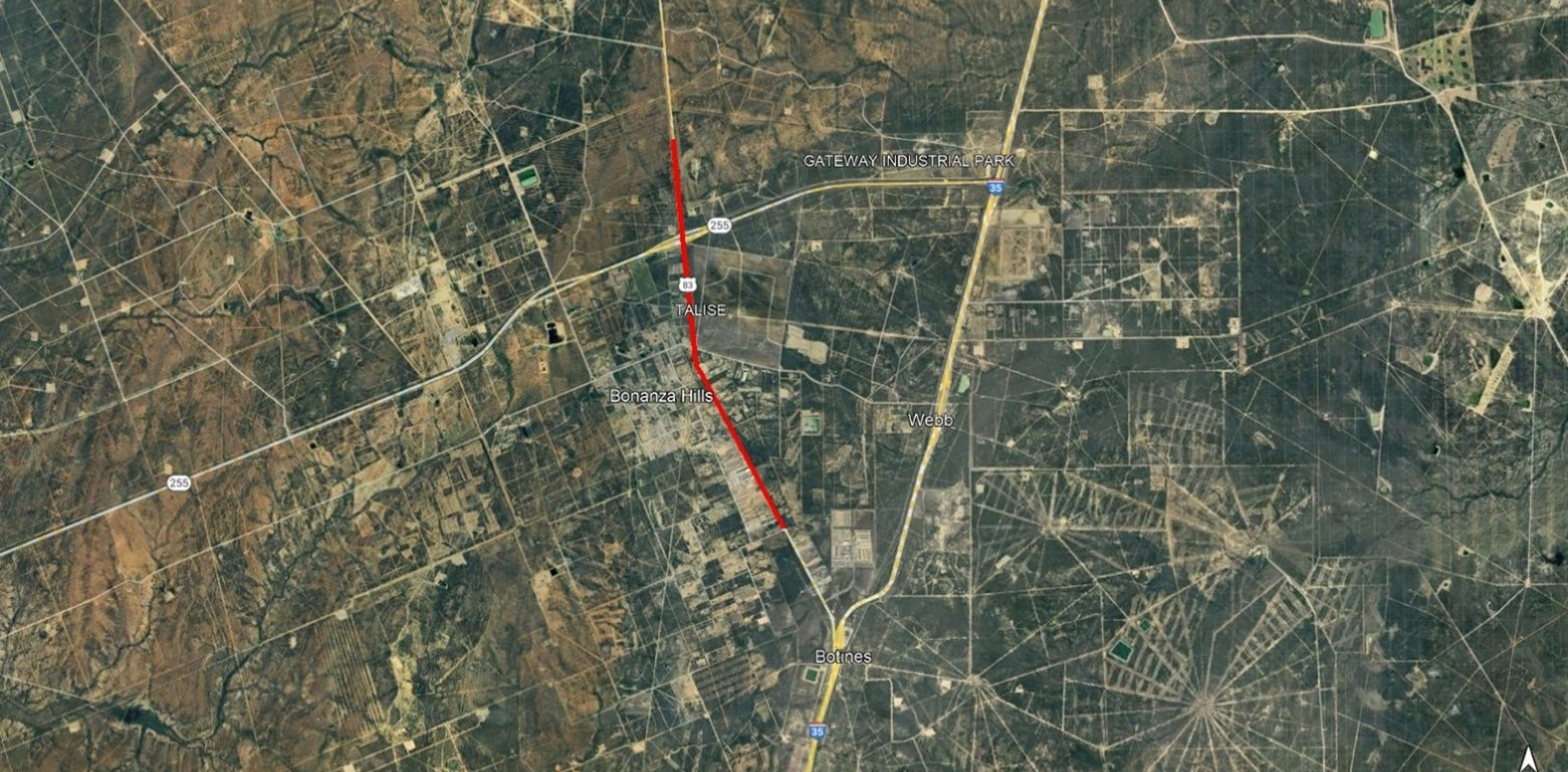 Aerial map of project area