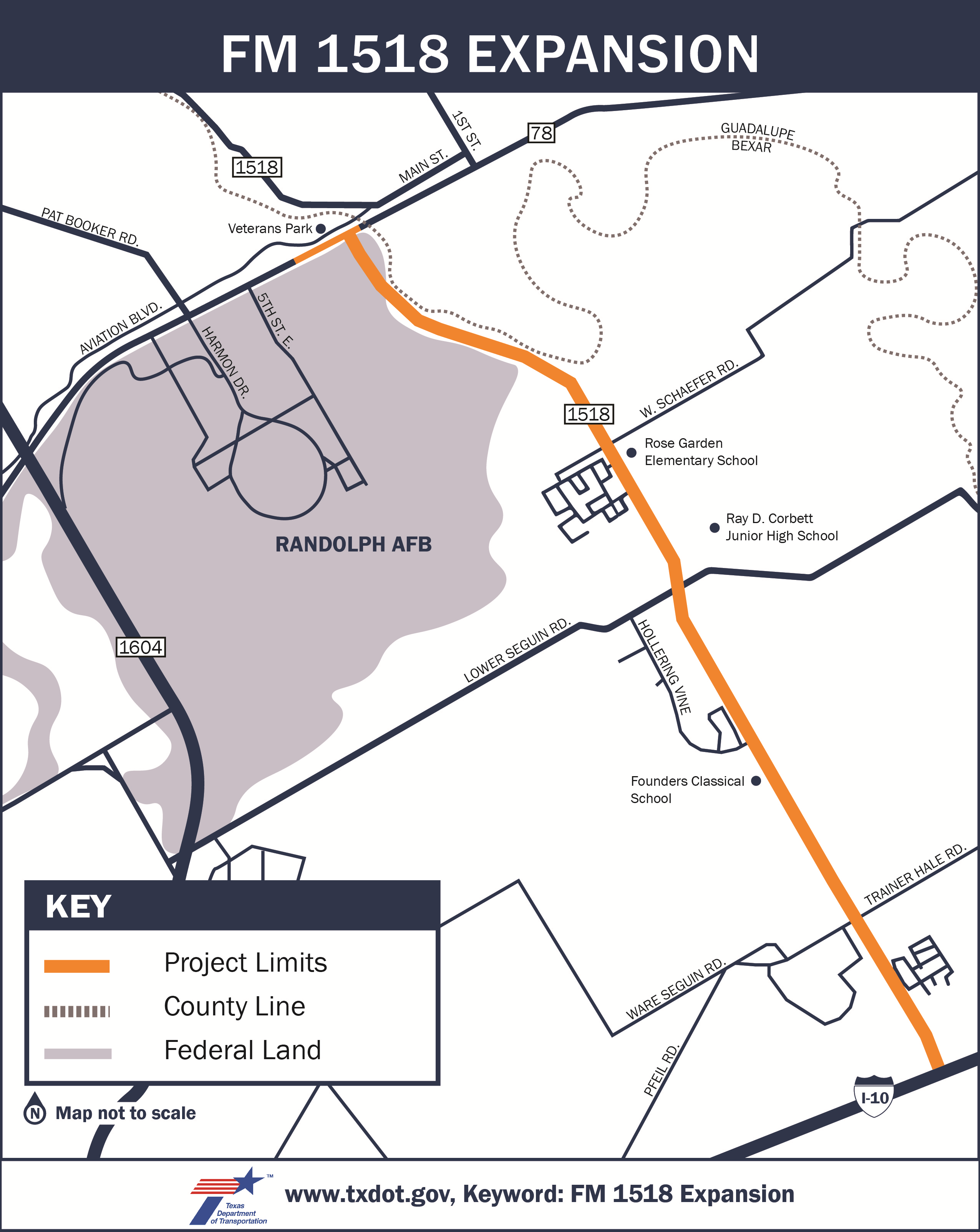 Map of construction area