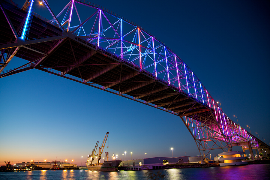 Harbor bridge in Corpus Christi