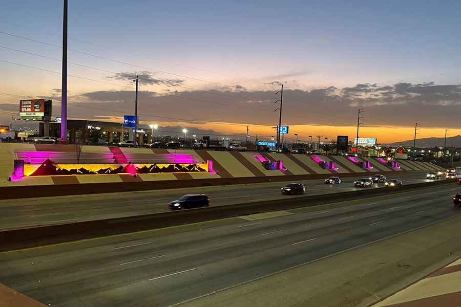 Semáforos a lo largo de la I-10 en El Paso.
