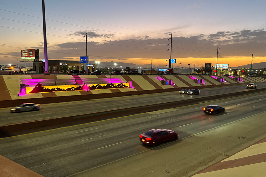 Semáforos a lo largo de la I-10 en El Paso.