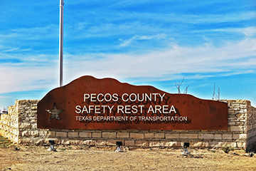 Pecos County West westbound Safety Rest Area