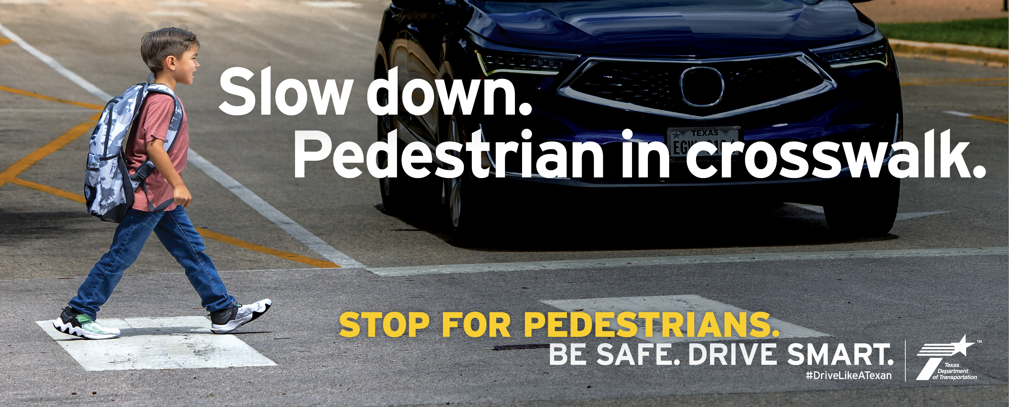 Pedestrian Safety Campaign Banner 2650 x 1070