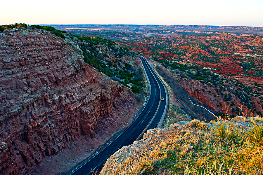 Texas pan handle landscape aerial