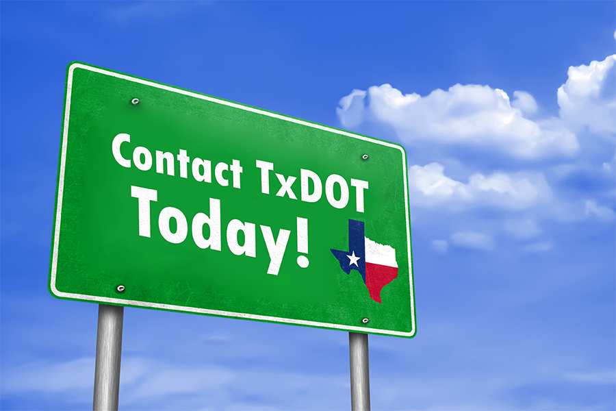 Contact TxDOT Today!