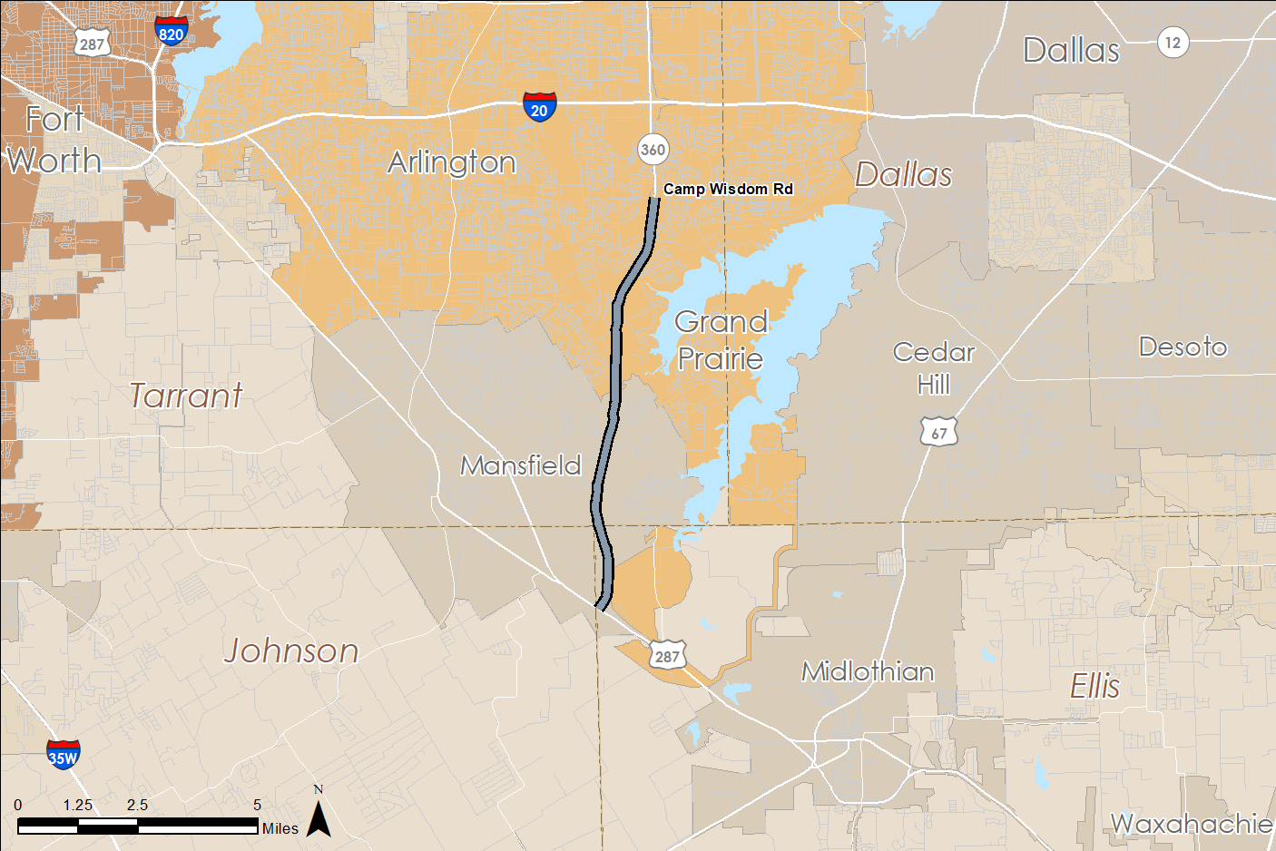 SH 360 map