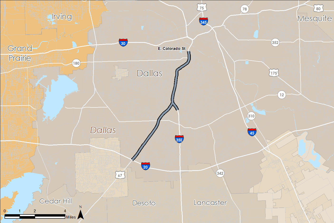 Southern Gateway map