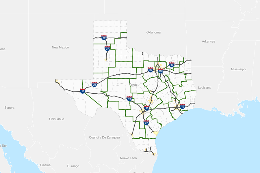 Txdot Regions Map