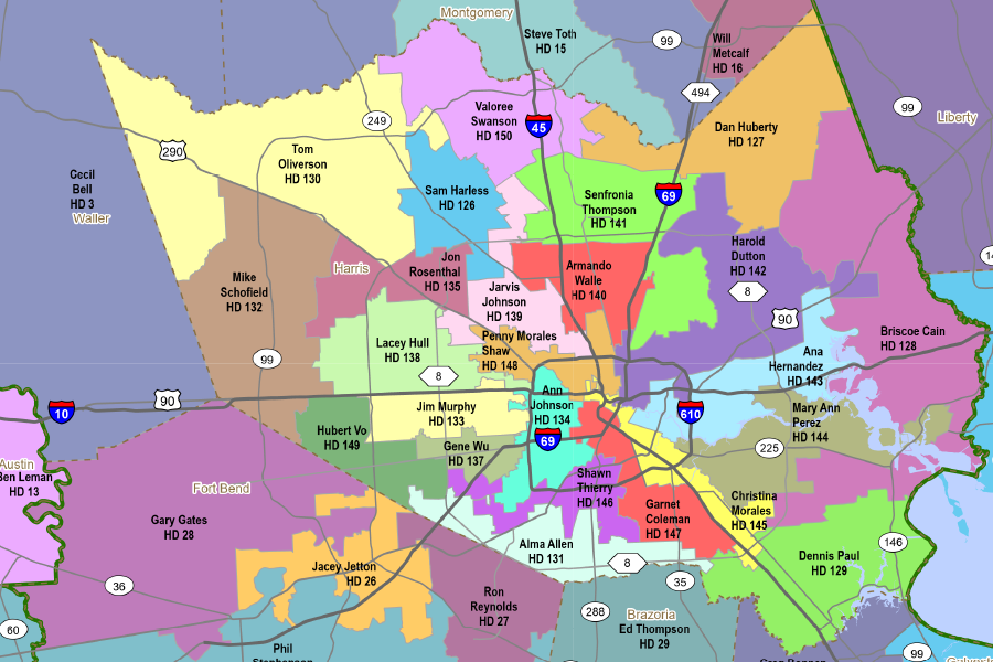 Texas House of Representatives map