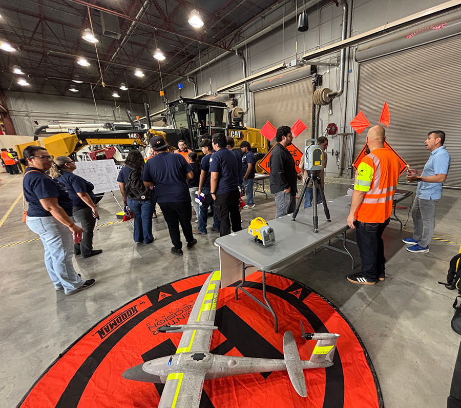 Young engineers gather at TxDOT in El Paso as part of the Transportation Research Immersive Program.