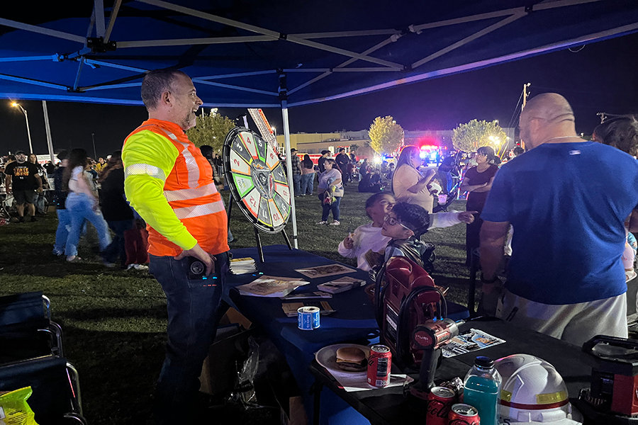 TxDOT shares safety messages during a pedestrian safety event in the El Paso District.