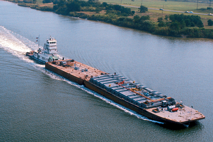 Gulf inter-coastal waterway barge