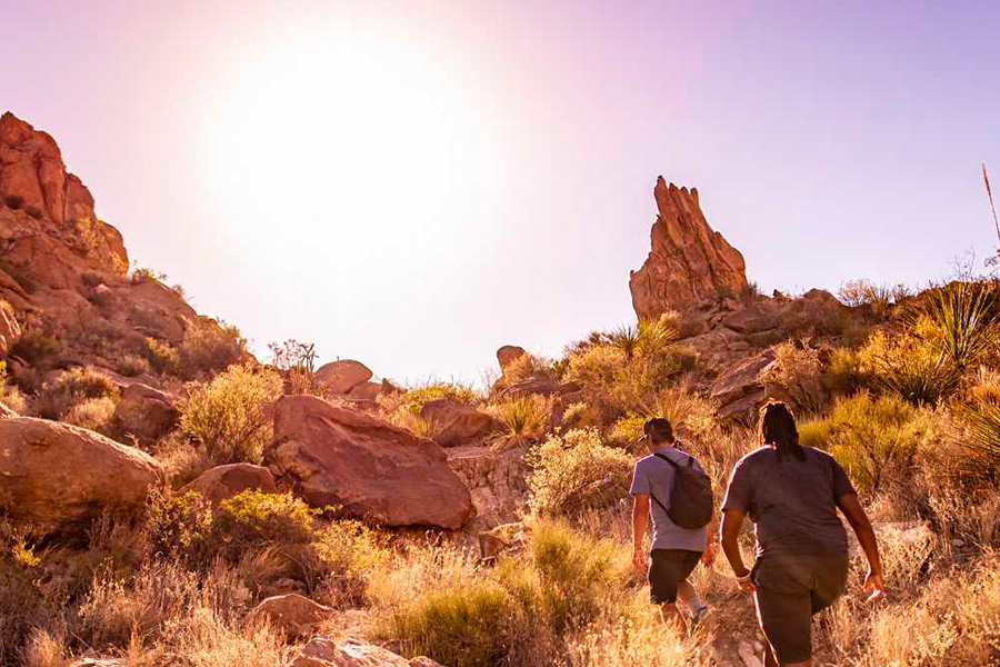 Excursionistas en Big Bend