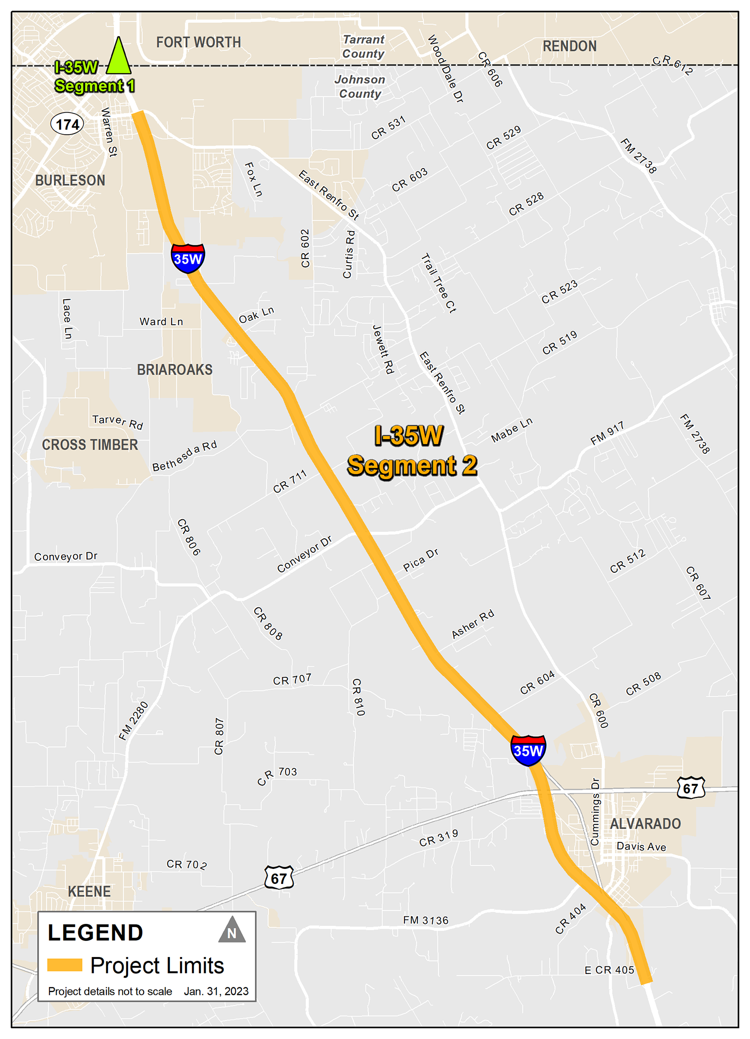 Project segment map
