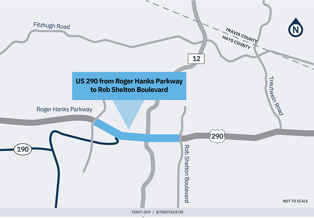 US 290 from Roger Hanks Parkway to Rob Shelton Boulevard US 290 from Roger Hanks Parkway Breakout Project Map