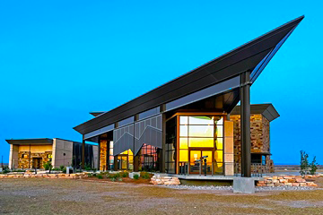 View of the new Culberson County Safety Rest Area east of Van Horn