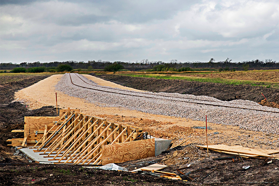 Construction site soil