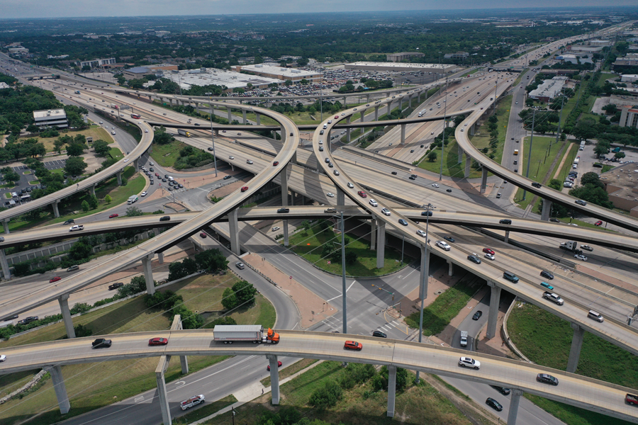 I-35 at SH 71 (Ben White Boulevard) in May 2024