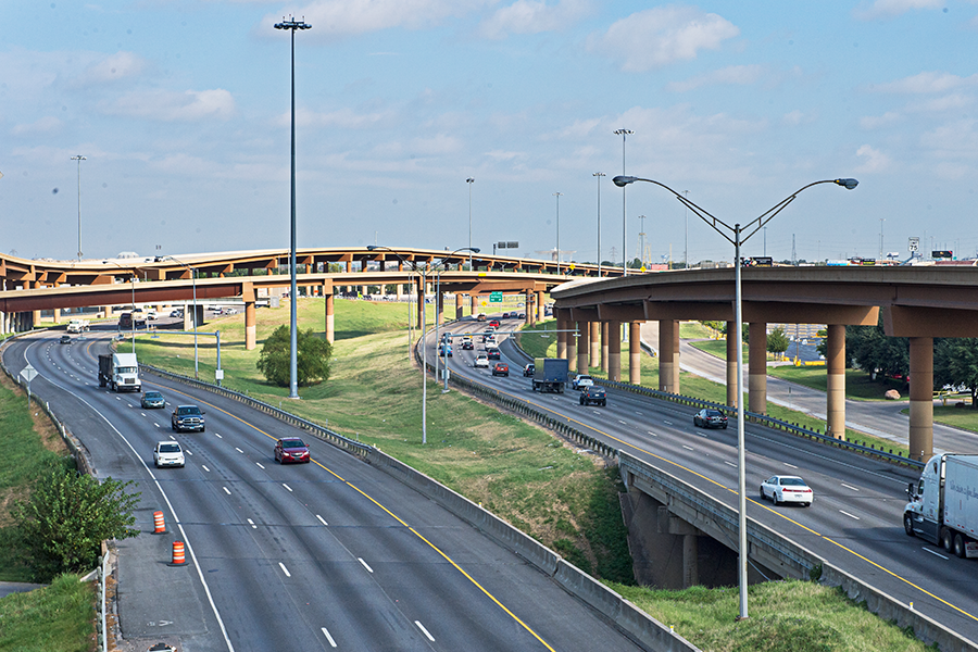 Interstate 35 in Dallas Texas