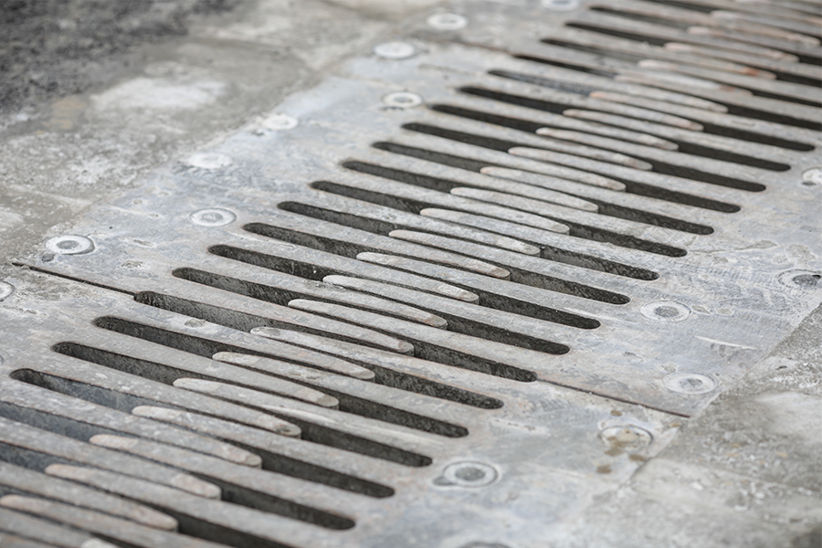 Expansion joint on a road