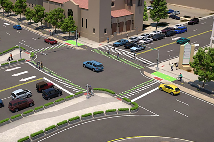 TxDOT intersection rendering 