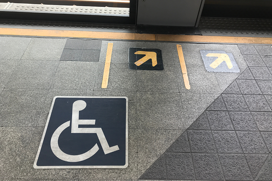handicap disabled parking spot sign