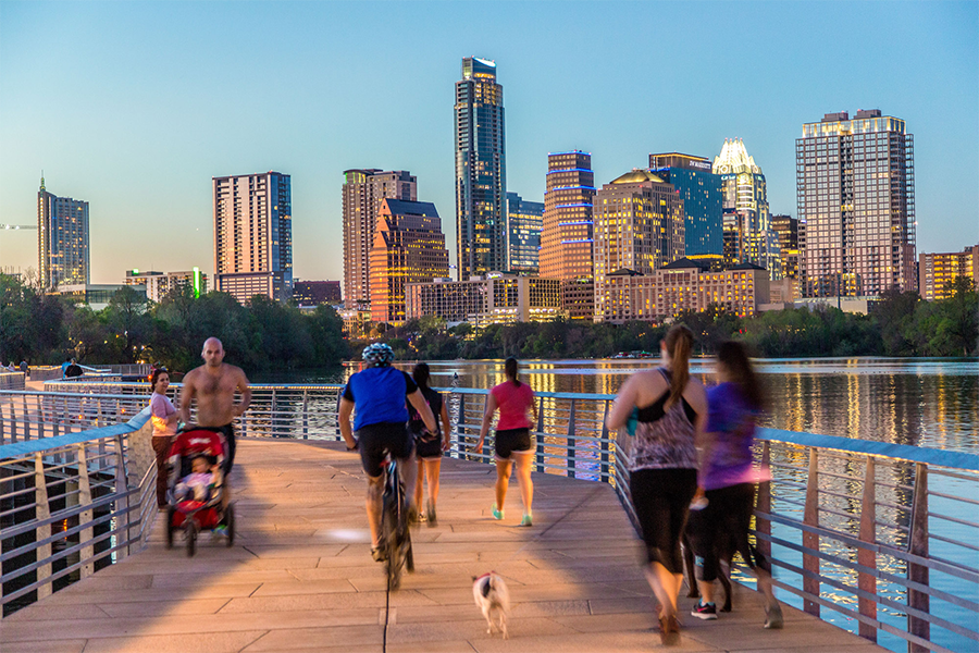 Austin pedestrian bridge