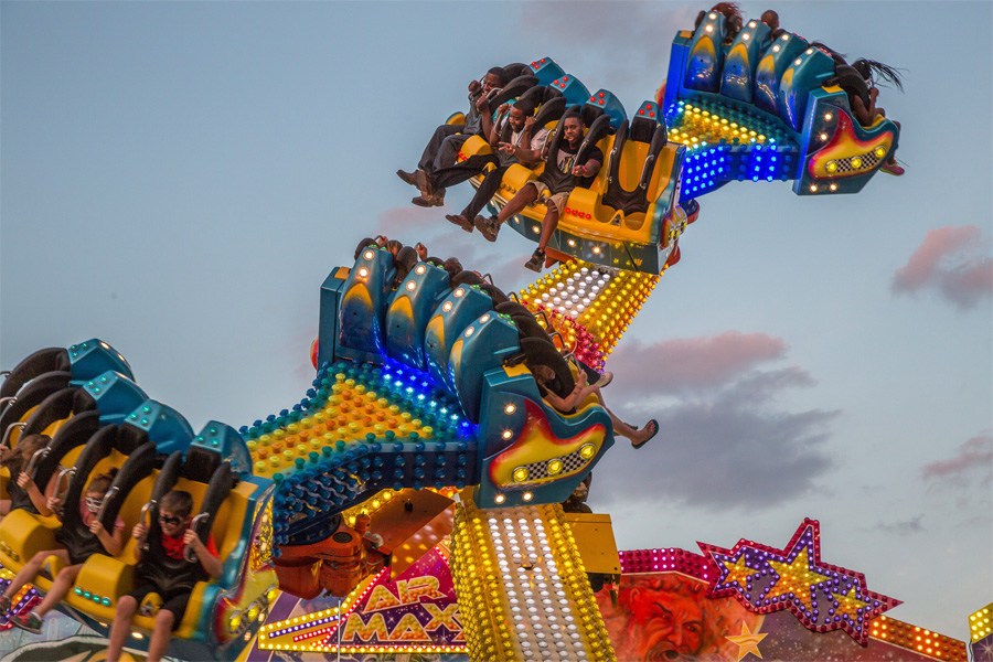Midway ride at State Fair Texas in Dallas