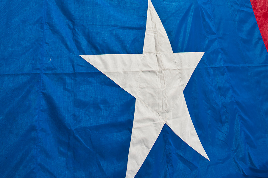 Star on Texas state flag