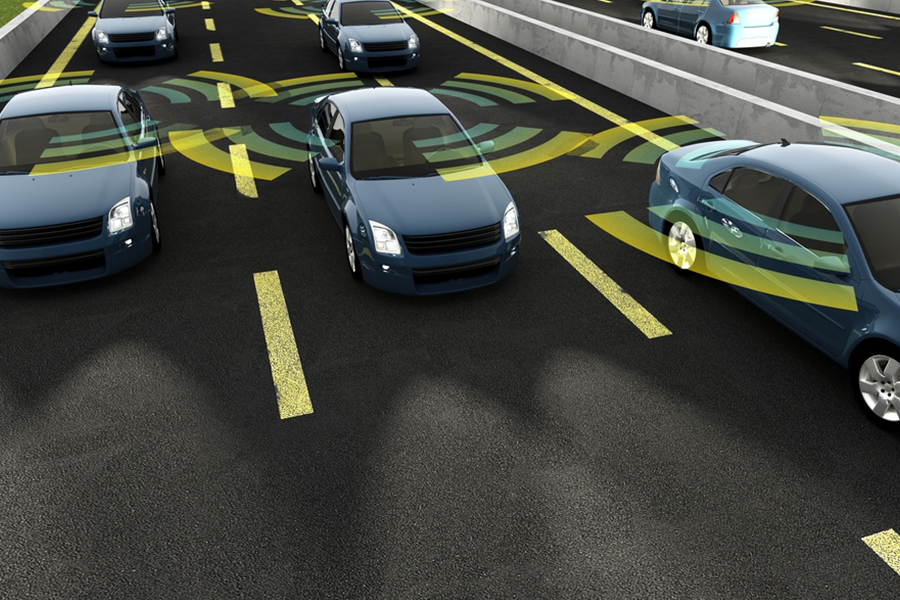 autonomous cars connecting